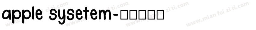 apple sysetem字体转换